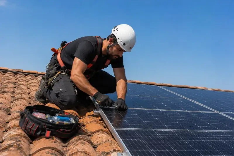 Maintenance et monitoring de panneaux solaires à Ornaisons